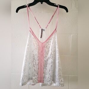 Charlie Charlie Charlotte Sequin Spaghetti Strap, Size XS, NWT